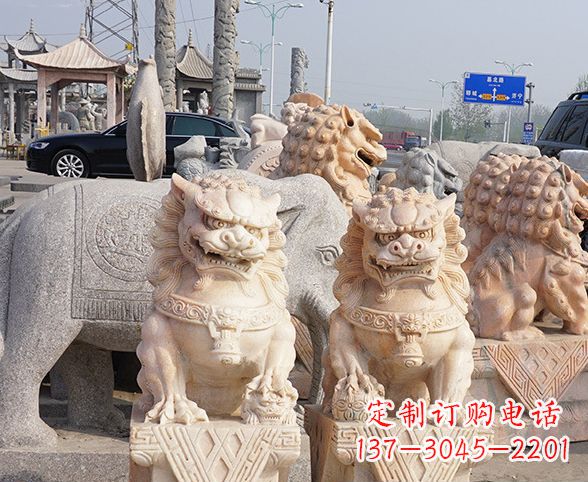 辽阳中领雕塑狮子石雕,传承经典,赋予新生