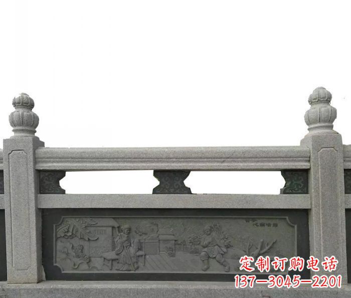 辽阳公园仿古石雕栏板