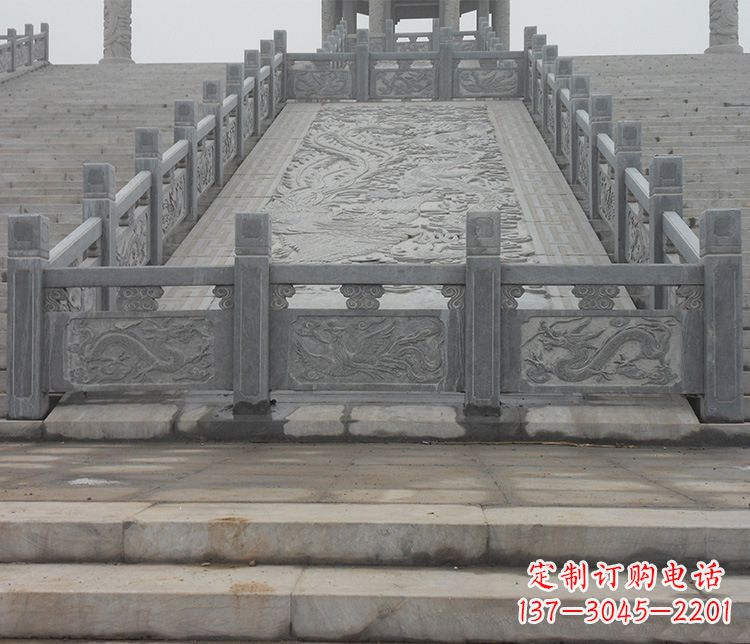 辽阳公园仿古石栏板景观石雕 (6)