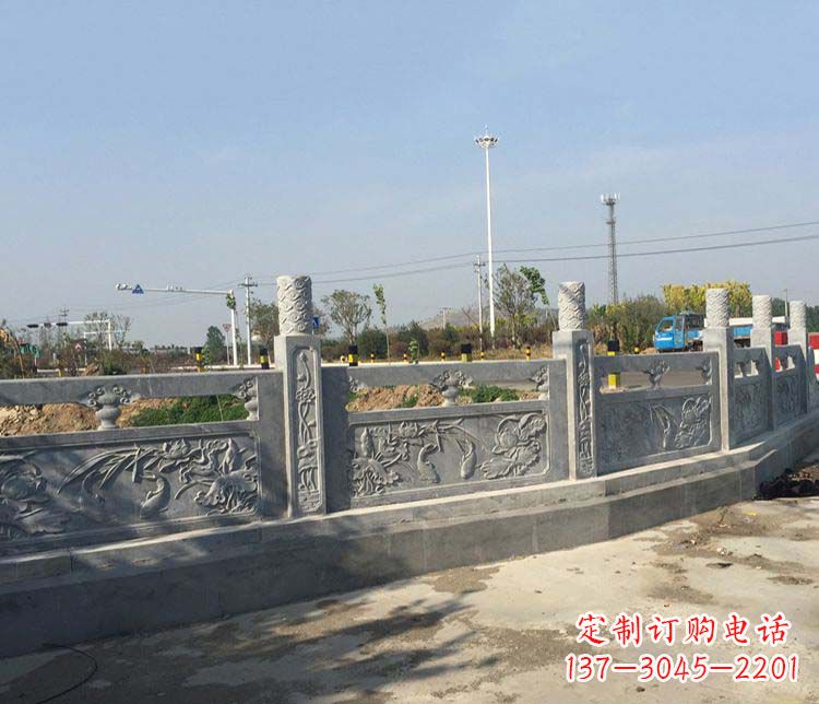 辽阳公园仿古石栏板景观石雕 (4)