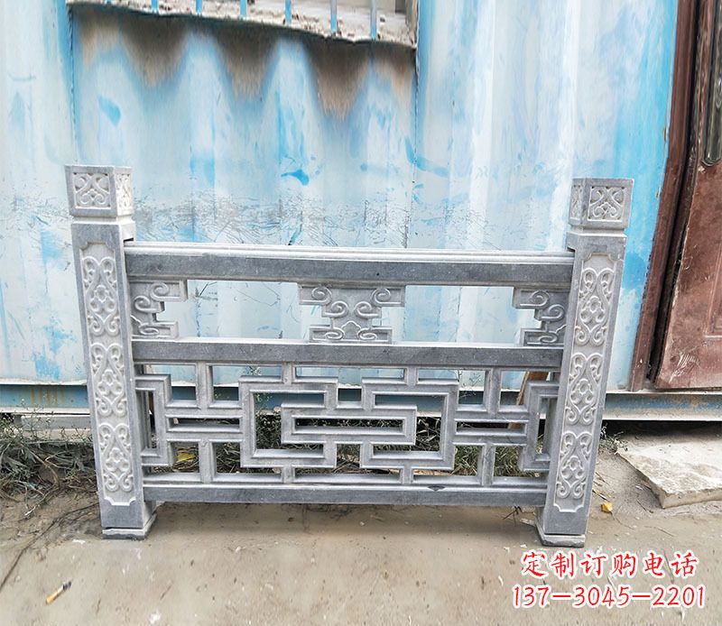 辽阳公园仿古石栏板景观石雕 (7)