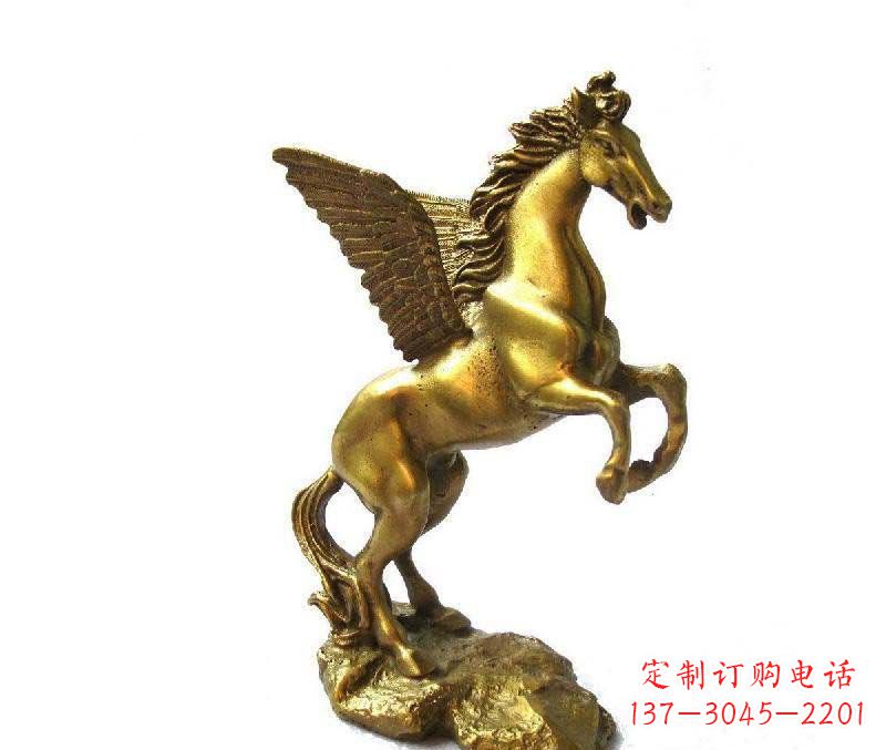 辽阳公园飞马动物铜雕