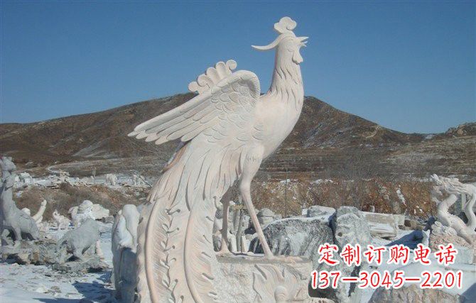 辽阳公园凤凰石雕