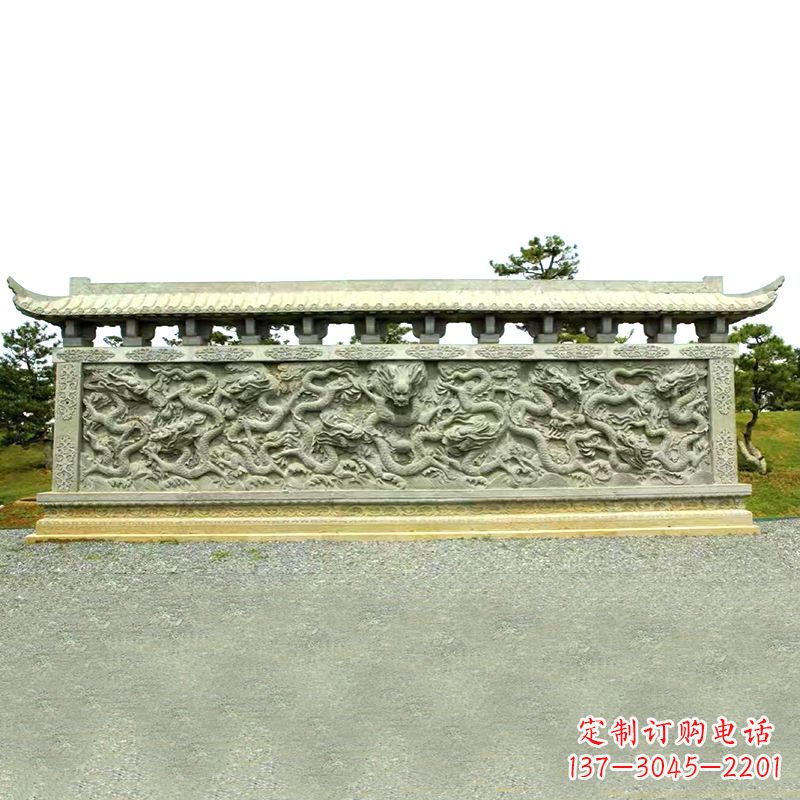 辽阳山水玉龙壁雕艺术