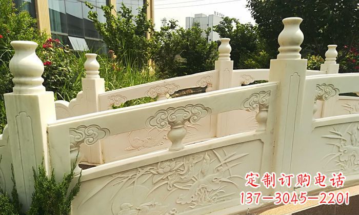 辽阳精美汉白玉石拱桥雕塑