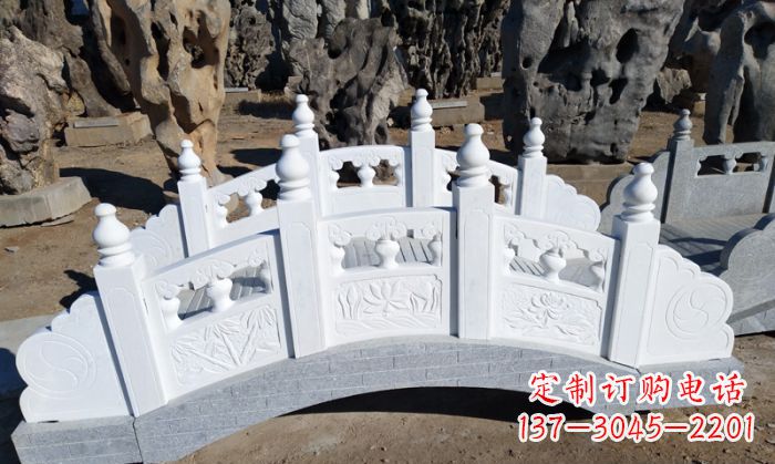 辽阳手工雕刻的汉白玉拱桥雕塑