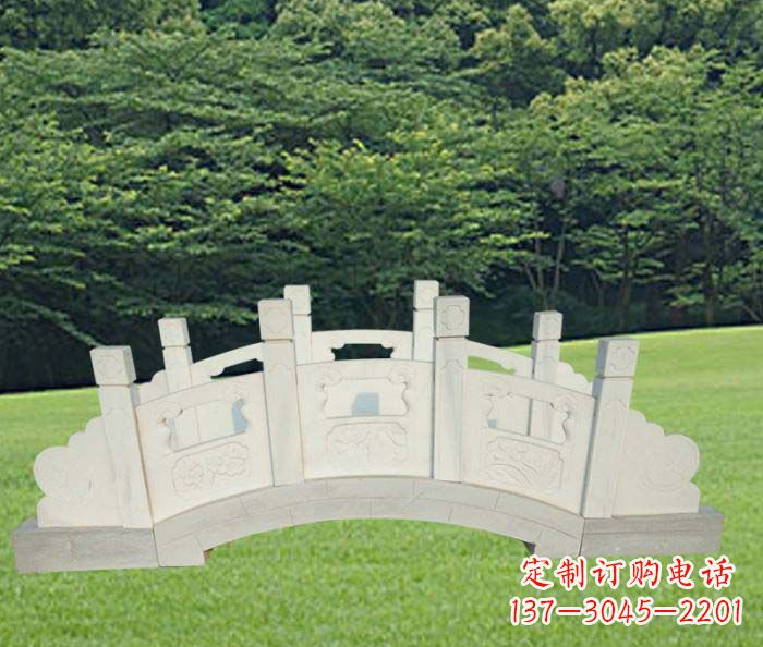辽阳手工精美汉白玉石拱桥雕塑