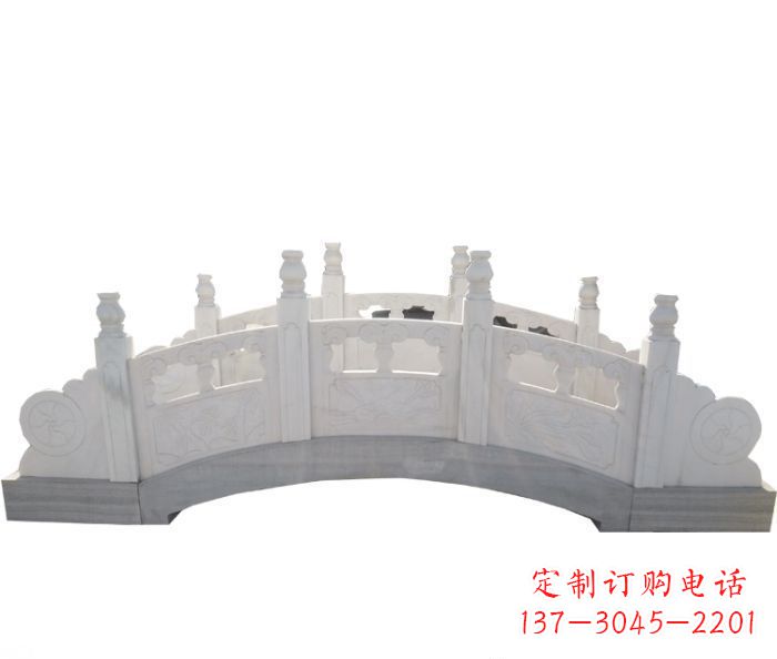辽阳精美汉白玉石拱桥雕塑