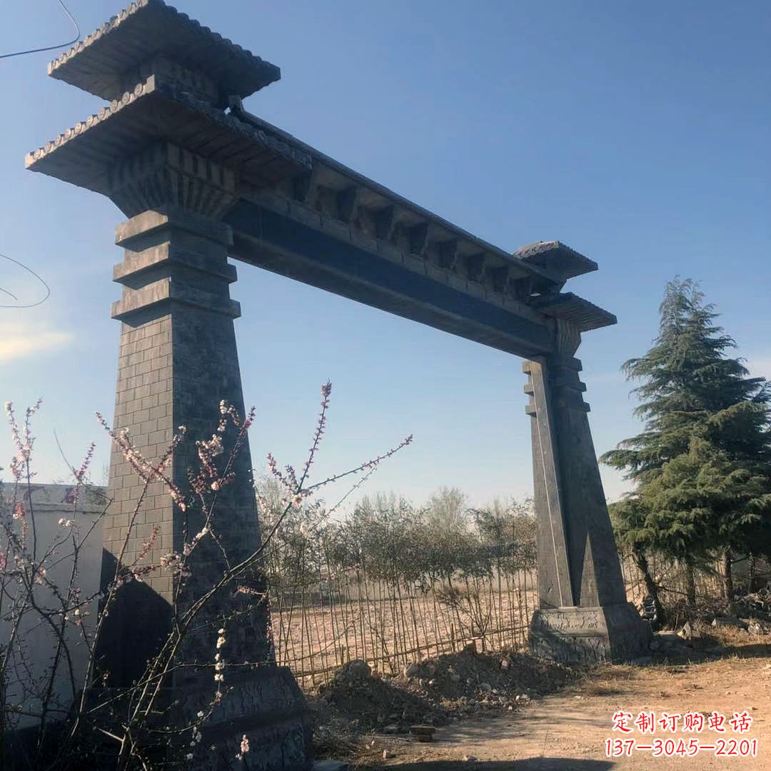 辽阳高雅独特的汉阙大门石雕