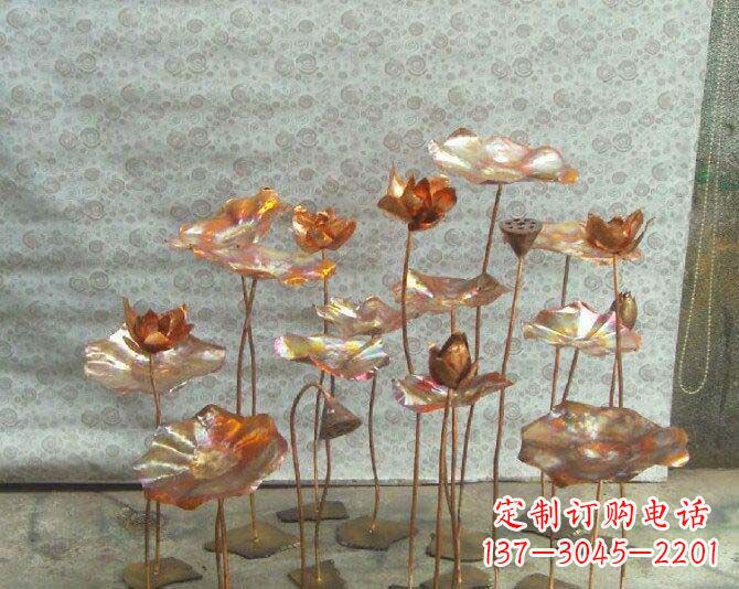 辽阳荷花风情铜雕