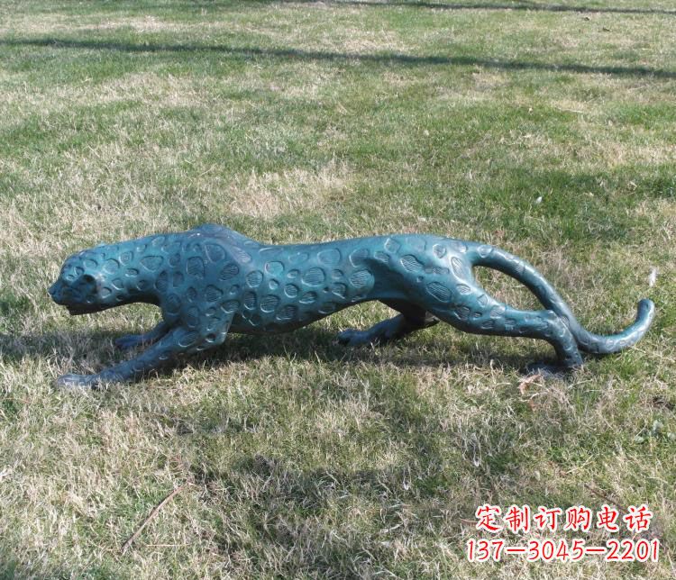 辽阳优质铜质金钱豹雕塑