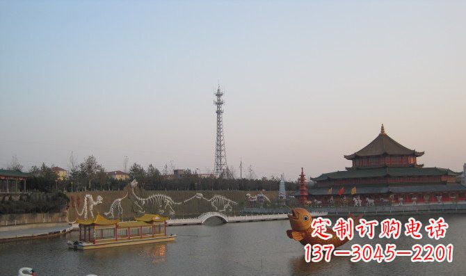 辽阳静谧自然,金鱼铜雕精美绝伦