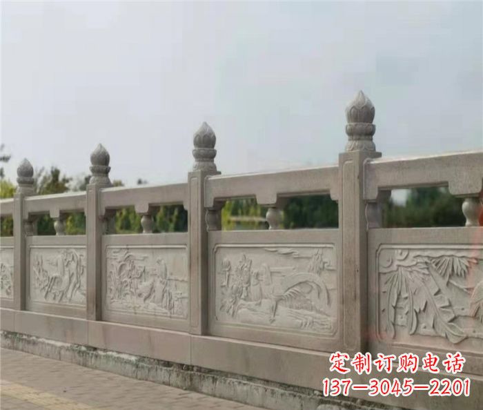 辽阳公园景观大理石浮雕栏板 (4)