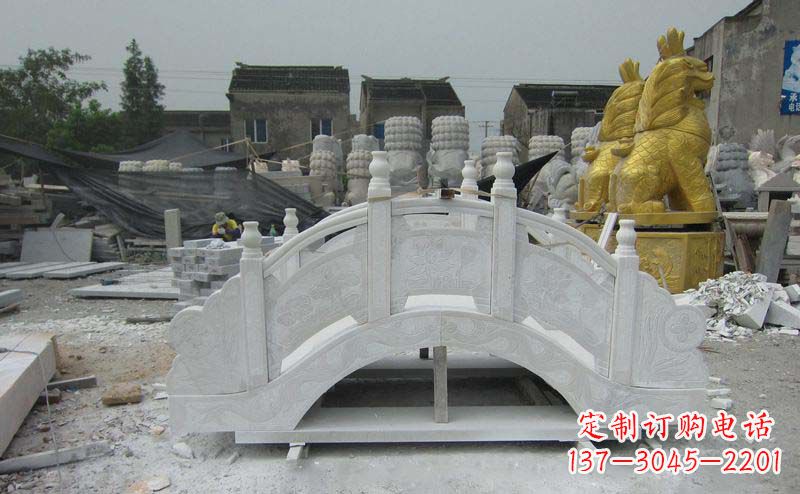 辽阳公园景观大理石拱桥雕塑