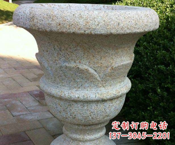 辽阳大理石花盆石雕,为您的景观添色彩