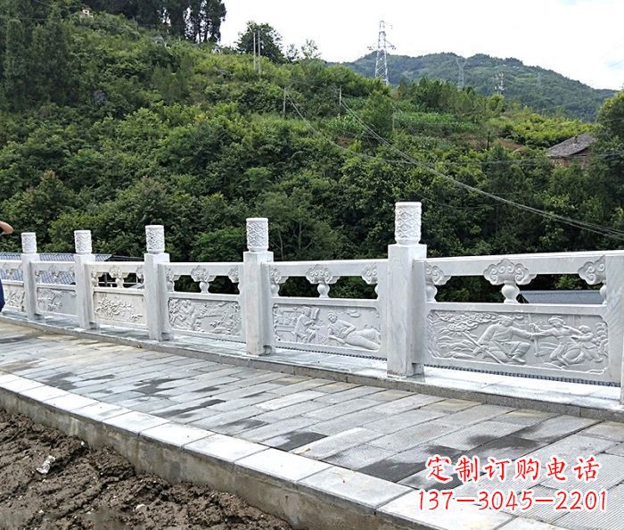辽阳专为公园景观定制的大理石栏板石雕