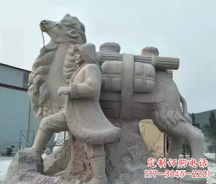 辽阳公园景观大理石骆驼石雕