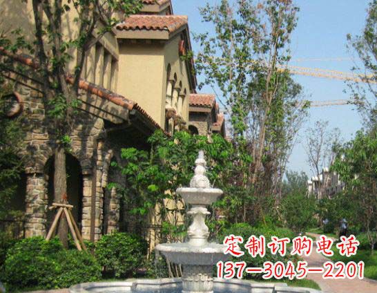 辽阳公园景观大理石喷泉石雕 (2)