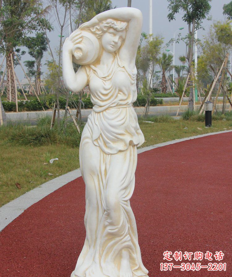 辽阳传统仕女石质雕塑