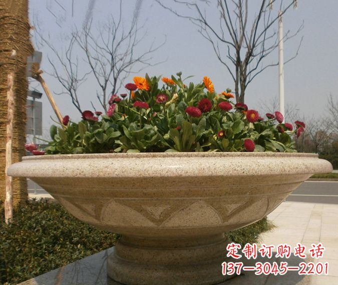 辽阳中领雕塑花盆石雕