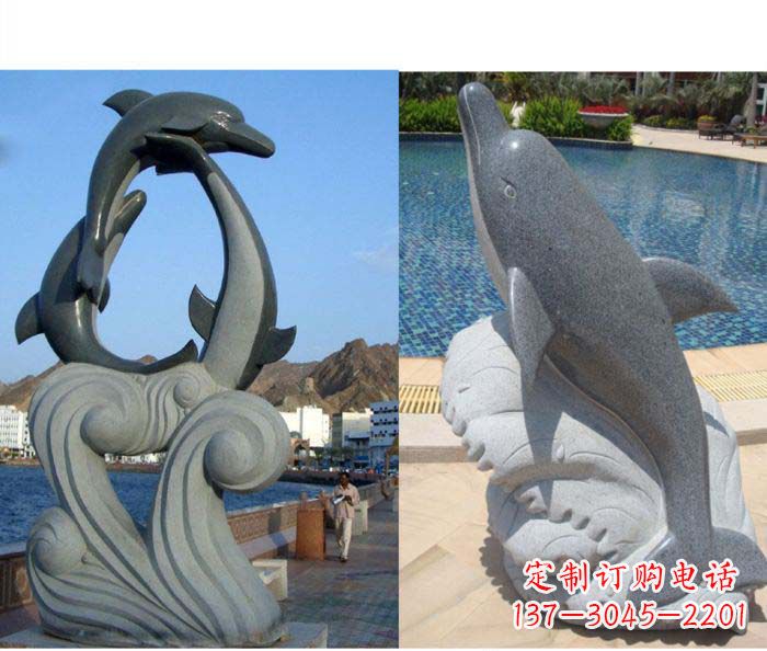 辽阳艺术精细 海豚雕塑