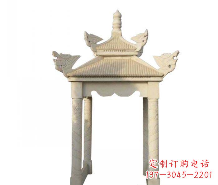 辽阳高品质园林石雕凉亭