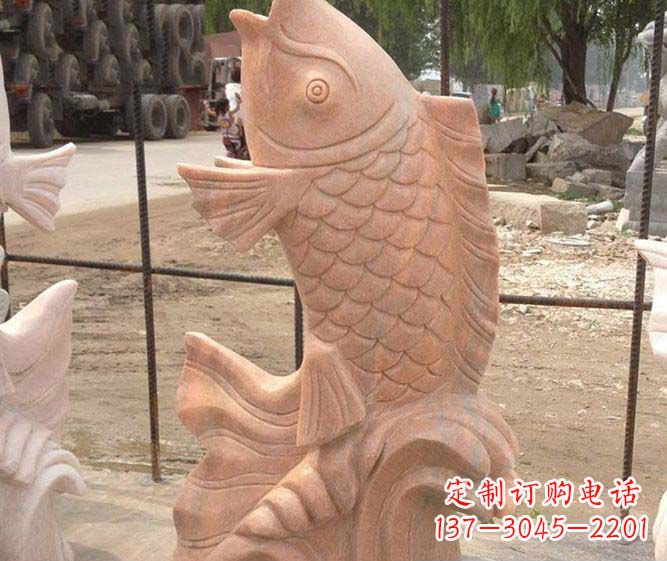 辽阳红石喷泉雕塑,点亮公园景观