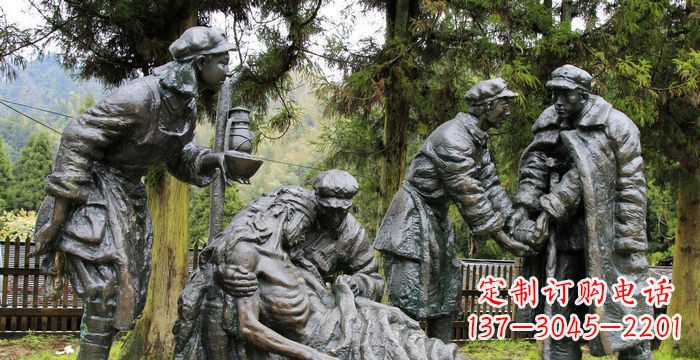 辽阳红军铜雕,宣扬时代之精神