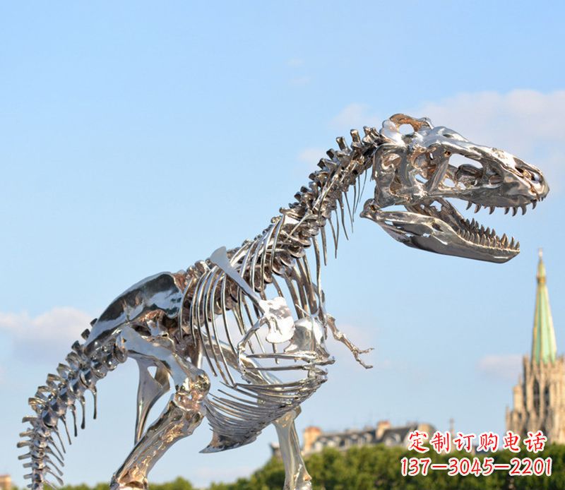 辽阳公园恐龙雕塑不锈钢