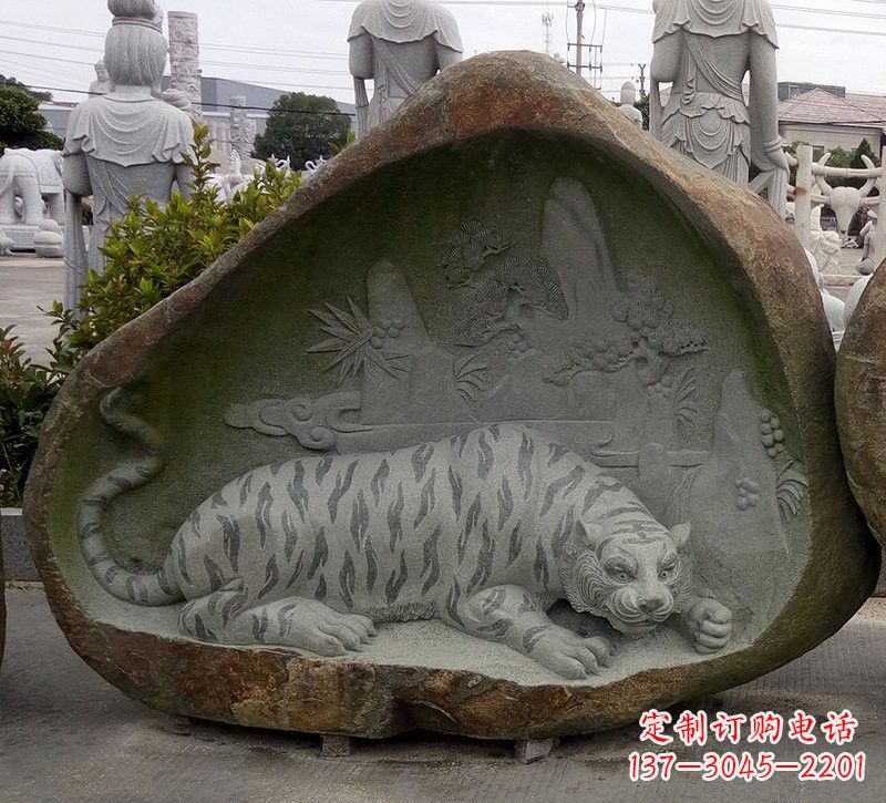 辽阳营造自然璀璨,浓厚动物气息的老虎雕塑
