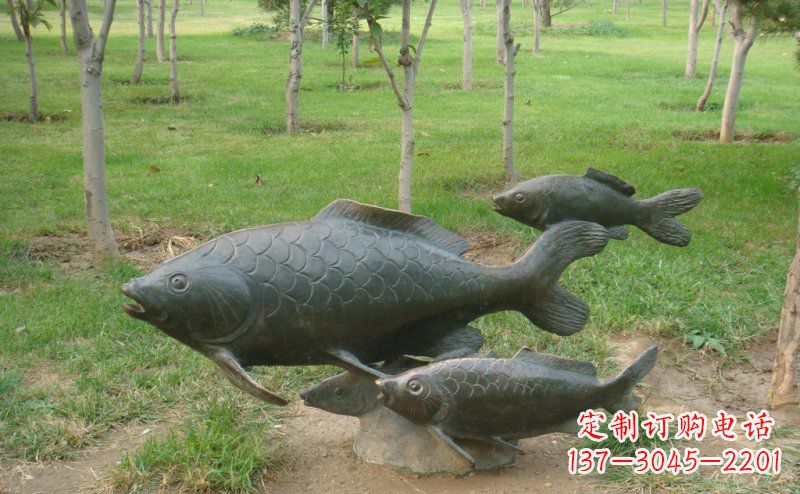 辽阳中领雕塑手工制作铜鲤鱼雕塑