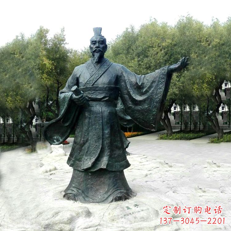 辽阳孟子铜雕塑,荟萃战国时期智慧精华