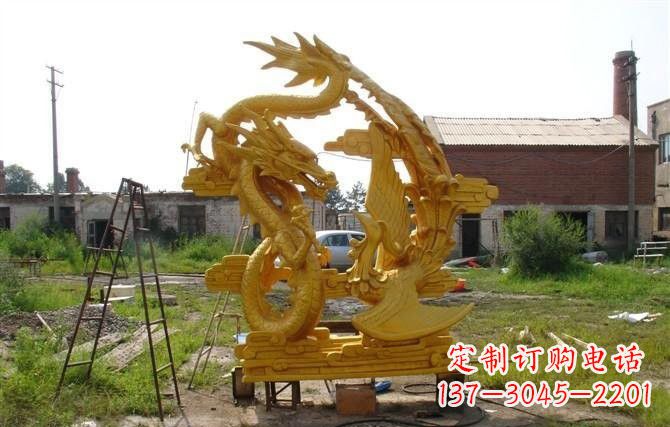 辽阳产品名称“象征吉祥,唤醒美好——中领雕塑铜雕龙凤呈祥”