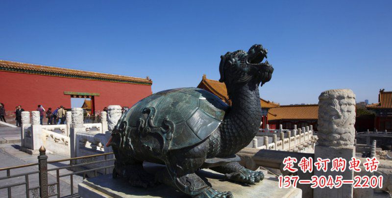 辽阳公园龙龟景观铜雕