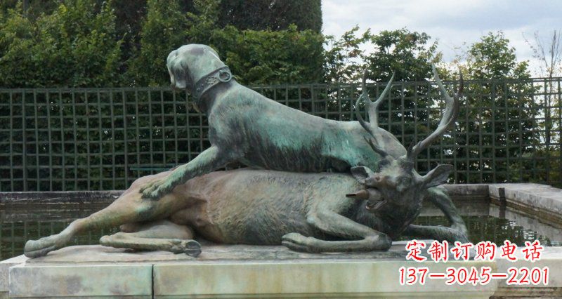 辽阳高质量铜梅花鹿动物雕塑