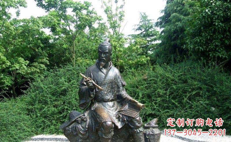 辽阳传统风情渔翁铜雕