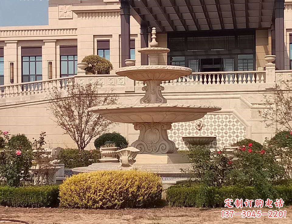 辽阳中领雕塑定制精美喷泉鱼石雕