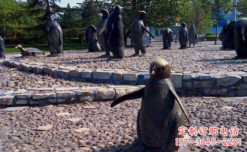 辽阳企鹅动物铜雕