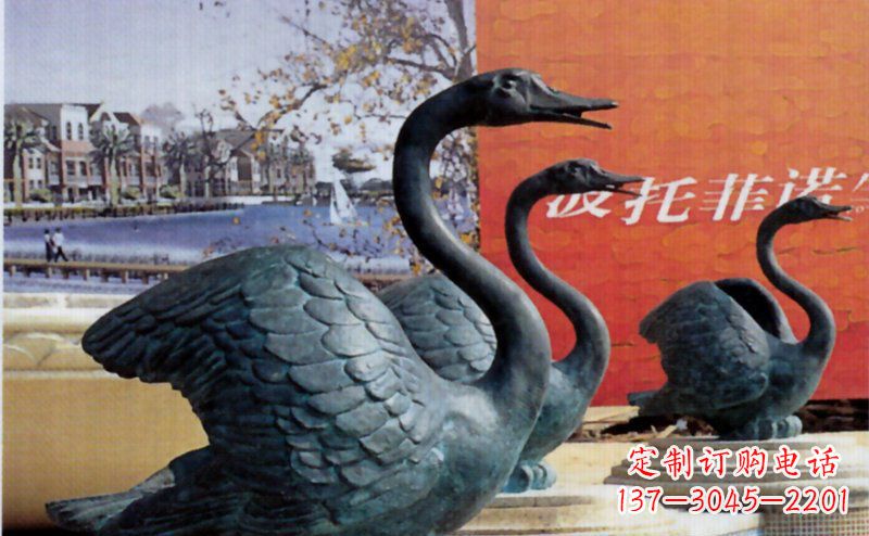 辽阳优质青铜天鹅雕塑