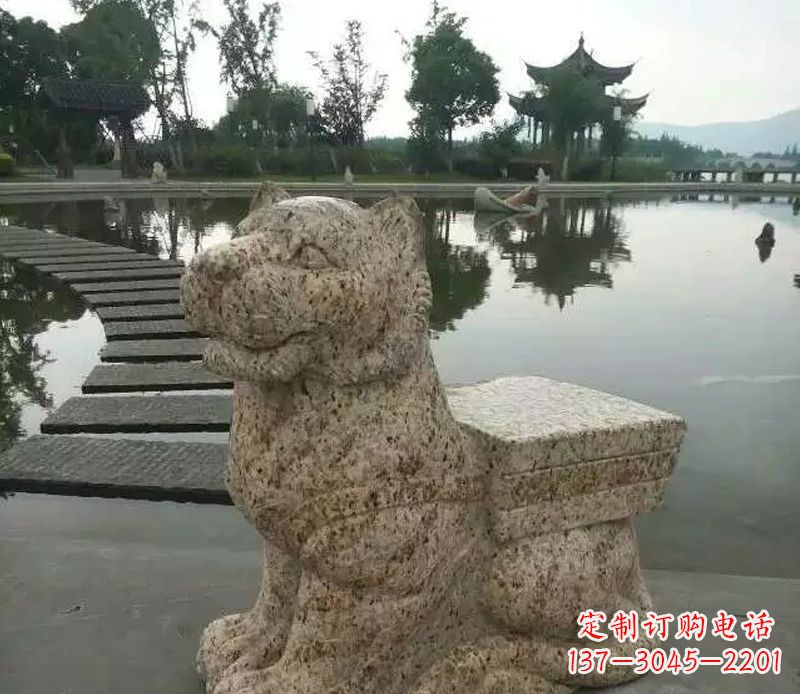 辽阳公园十二生肖虎石雕