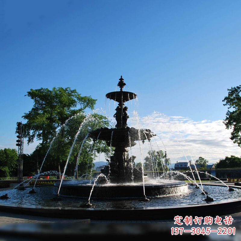 辽阳公园石雕喷泉水景雕塑