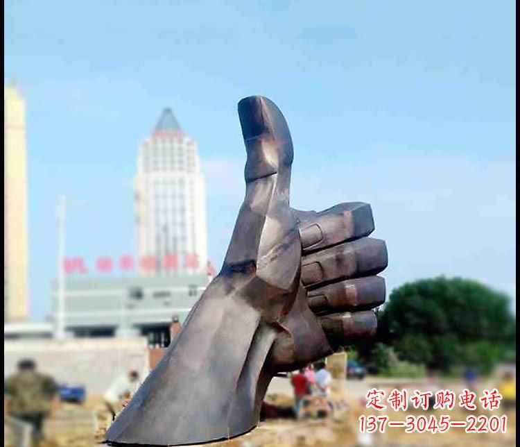 辽阳高端精美大拇指铜雕