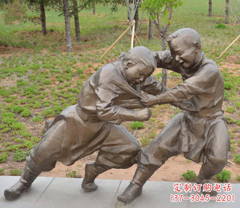 辽阳精致雕塑小男孩铜雕