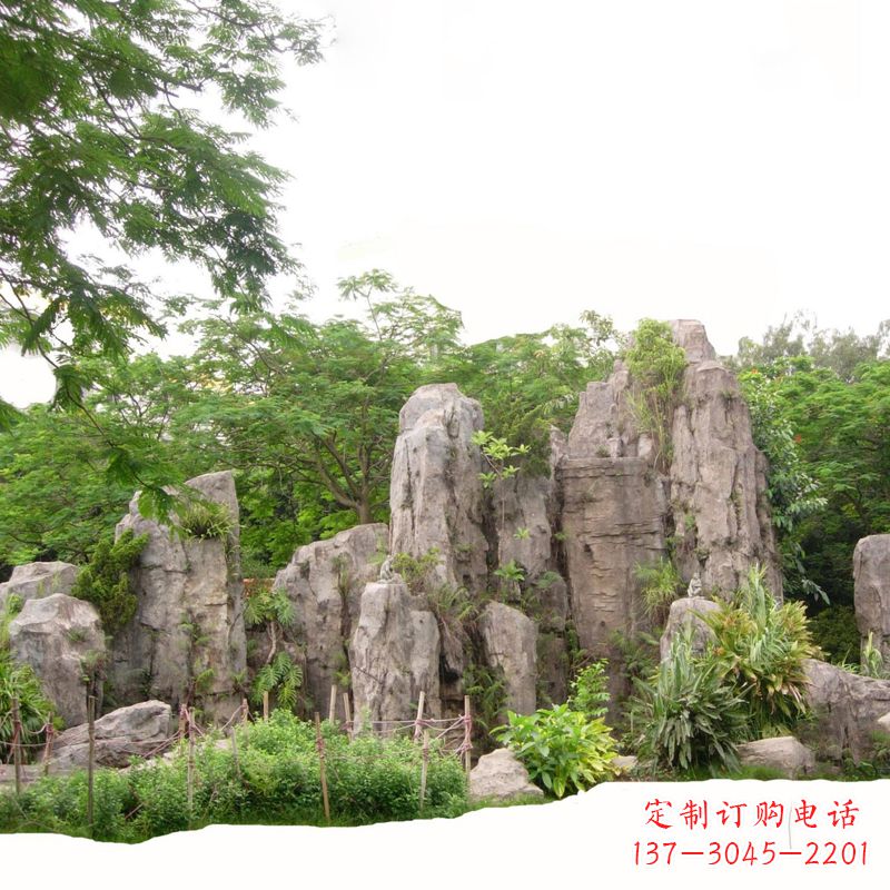 辽阳公园塑石假山