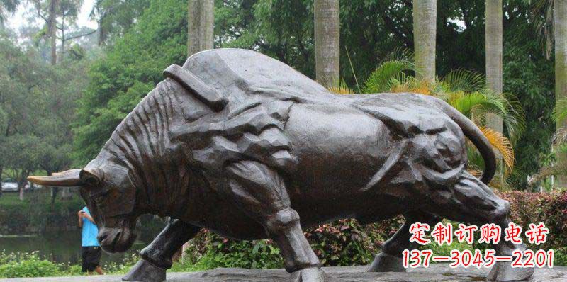辽阳拓荒牛精美铜雕