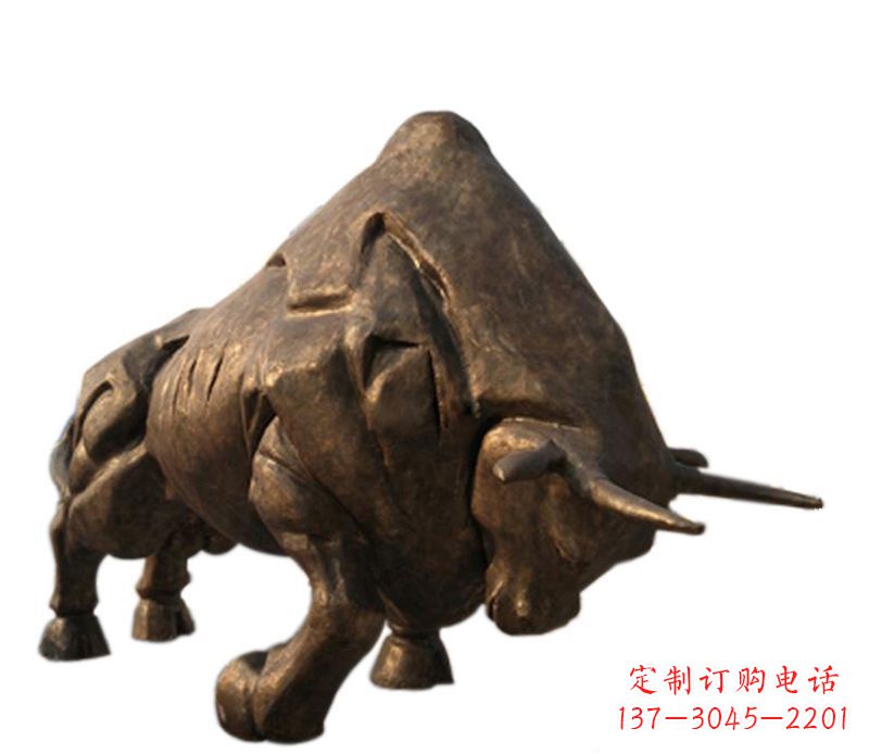 辽阳铜雕独特的历史图案——拓荒牛雕塑