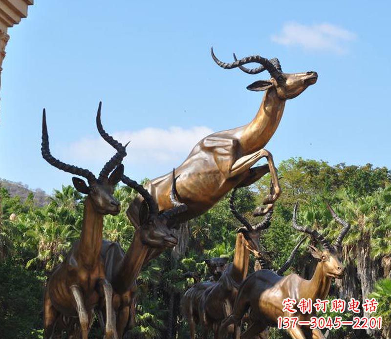 辽阳立体雕塑——羚羊奔跑
