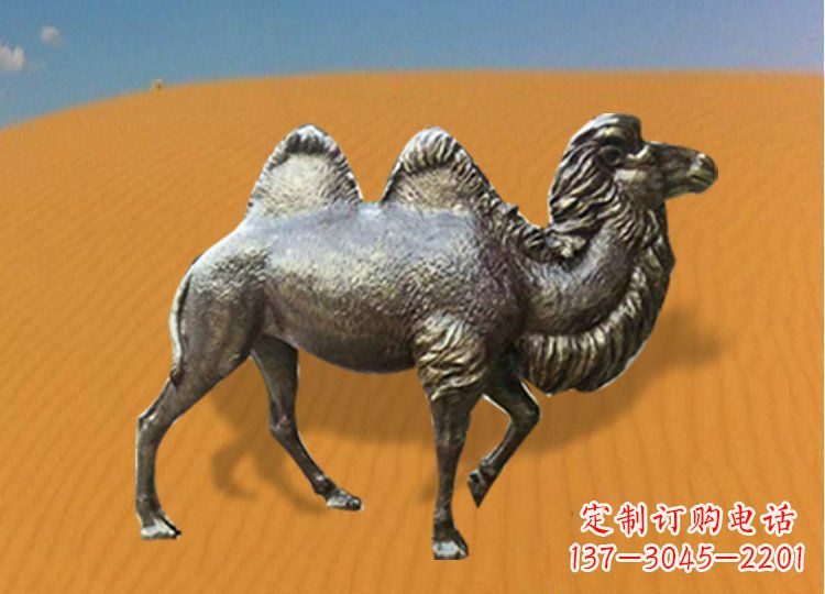 辽阳公园装饰精美铜骆驼雕塑