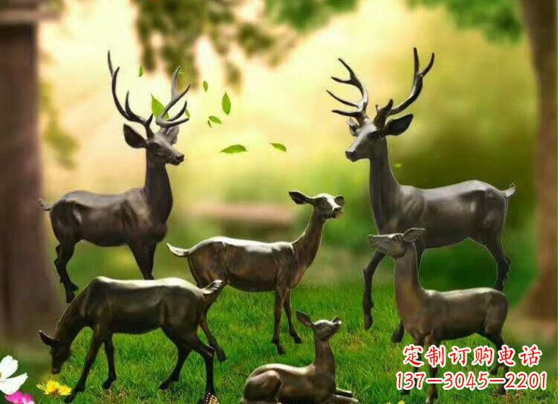 辽阳公园动物铜雕塑