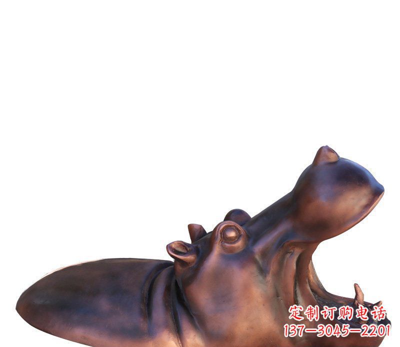 辽阳产品名称铜质河马雕塑